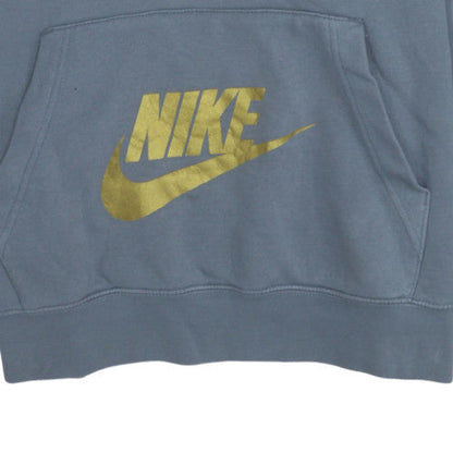 Mens UK Size XL Nike Blue Pullover Hoodie