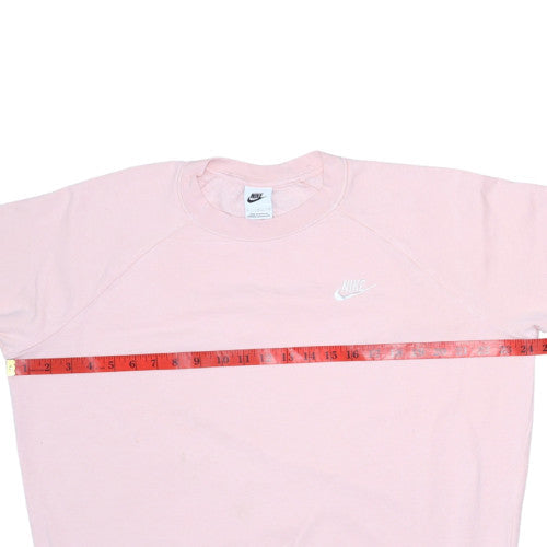 Womens UK Size L Nike Pink Pullover Sweatshirt