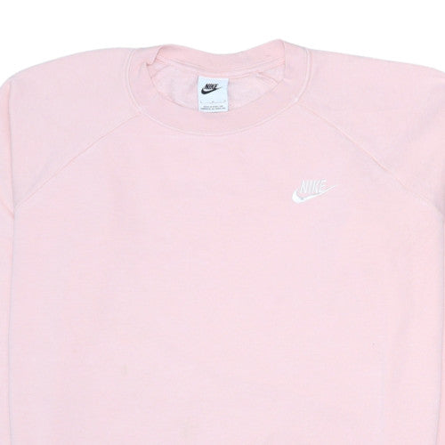 Womens UK Size L Nike Pink Pullover Sweatshirt