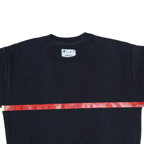 Womens UK Size S Champion Black Pullover Sweatshirt