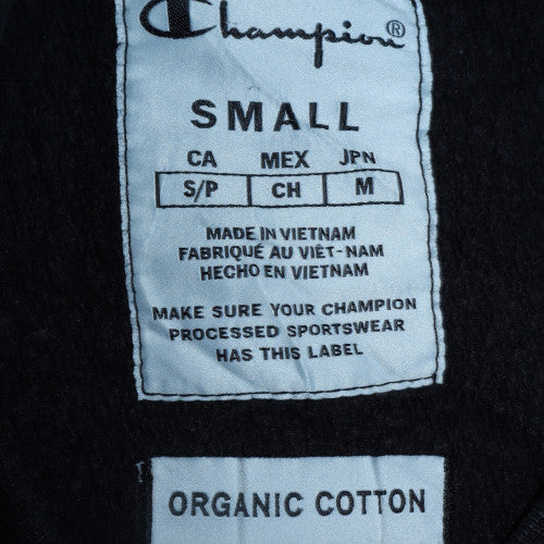 Womens UK Size S Champion Black Pullover Sweatshirt