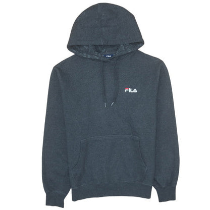 Mens UK Size S FILA Black Pullover Hoodie