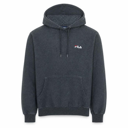 Fila Men's Black Pullover Hoodie Size S Logo Fleece Sweatshirt