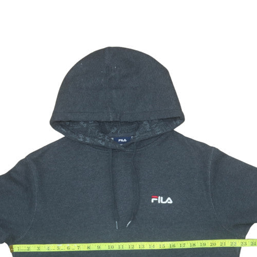 Mens UK Size S FILA Black Pullover Hoodie