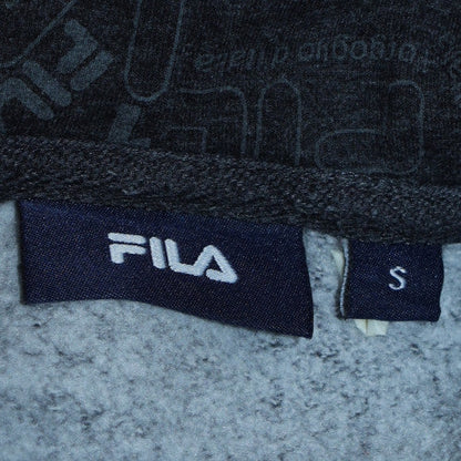 Mens UK Size S FILA Black Pullover Hoodie