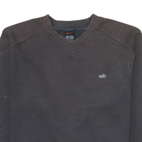 Womens UK Size M Nike Black Pullover Sweatshirt