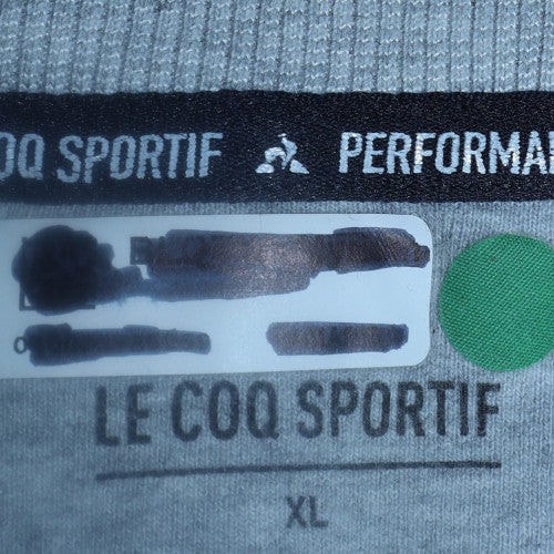 Mens UK Size XL le coq sportif Grey Full Zip Hoodie