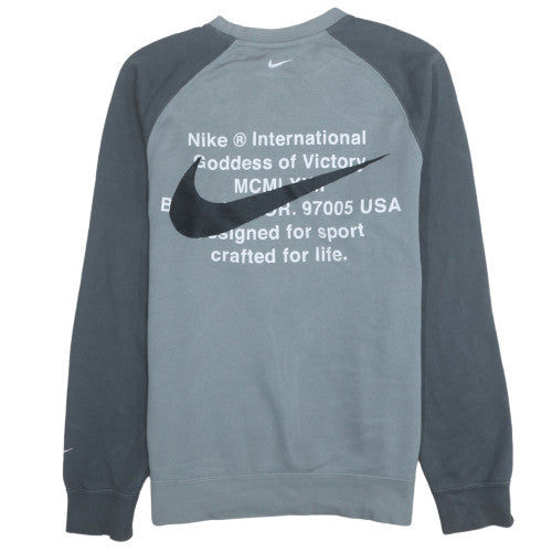 Mens UK Size M Nike Grey Pullover Sweatshirt