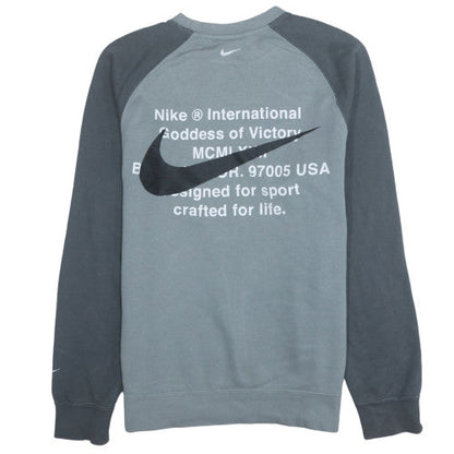 Mens UK Size M Nike Grey Pullover Sweatshirt