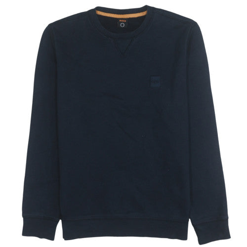 Mens UK Size M Boss Blue Pullover Sweatshirt