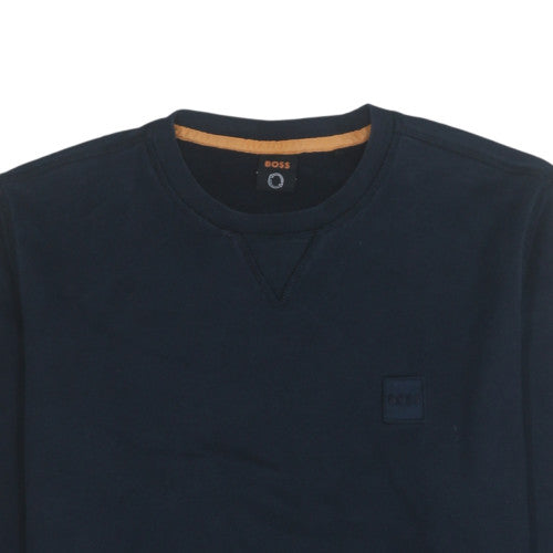 Mens UK Size M Boss Blue Pullover Sweatshirt