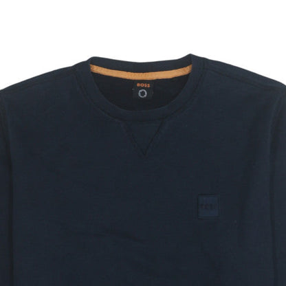 Mens UK Size M Boss Blue Pullover Sweatshirt