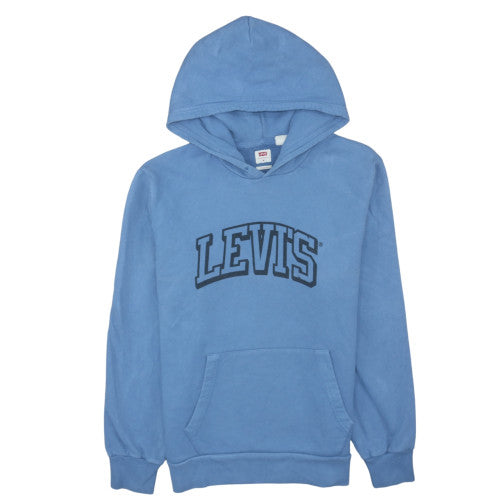 Mens UK Size M Levi's Blue Pullover Hoodie