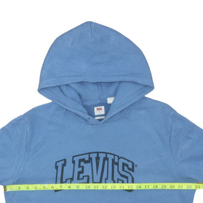 Mens UK Size M Levi's Blue Pullover Hoodie