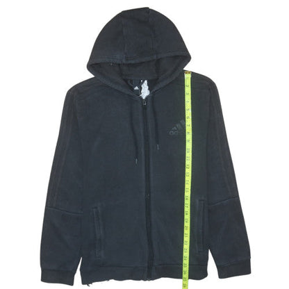 Mens UK Size L adidas Black Full Zip Hoodie