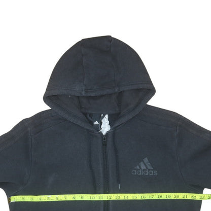 Mens UK Size L adidas Black Full Zip Hoodie