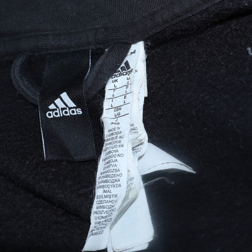 Mens UK Size L adidas Black Full Zip Hoodie