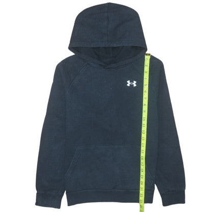 Under Armour Boys Navy Blue Pullover Hoodie Size 158 (13 Years) Fleece
