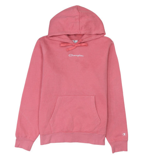 Womens UK Size L Champion Pink Pullover Hoodie