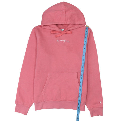 Womens UK Size L Champion Pink Pullover Hoodie