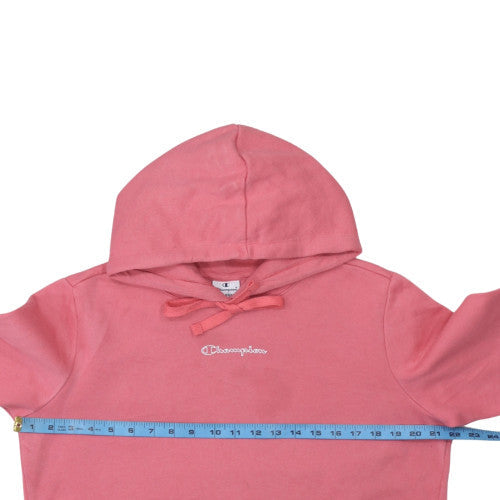 Womens UK Size L Champion Pink Pullover Hoodie