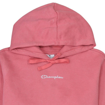 Womens UK Size L Champion Pink Pullover Hoodie