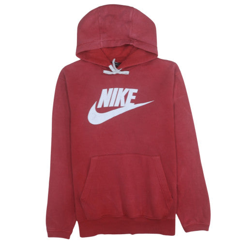 Womens UK Size L Nike Red Pullover Hoodie