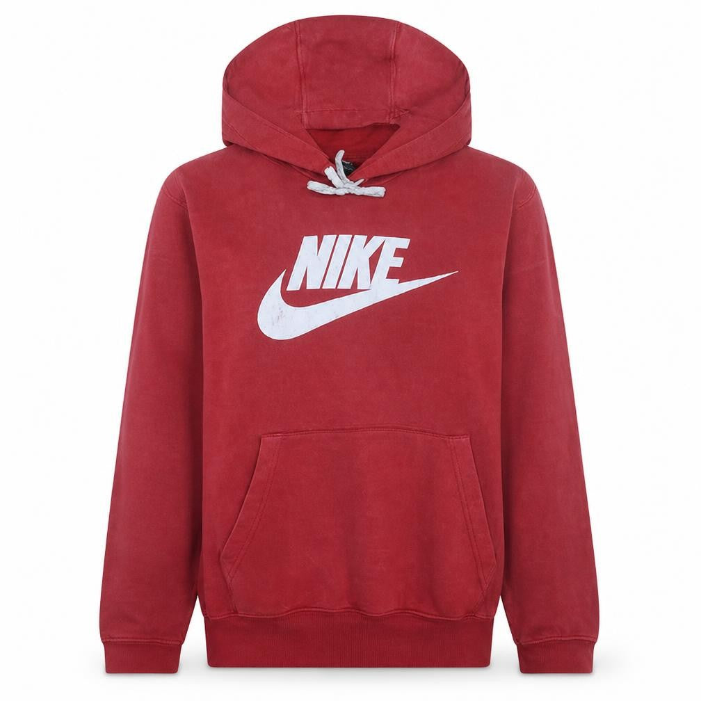 Womens UK Size L Nike Red Pullover Hoodie