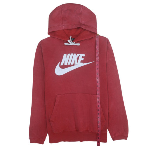 Womens UK Size L Nike Red Pullover Hoodie