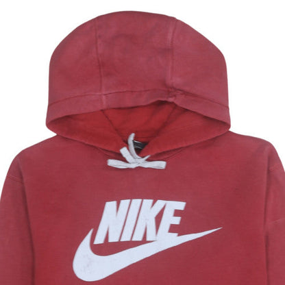 Womens UK Size L Nike Red Pullover Hoodie