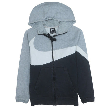 Mens UK Size M Nike Grey Full Zip Hoodie