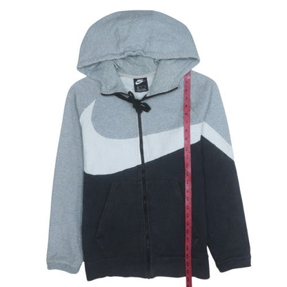 Mens UK Size M Nike Grey Full Zip Hoodie