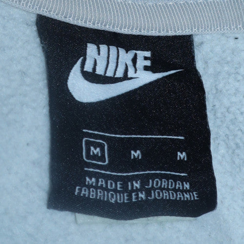 Mens UK Size M Nike Grey Full Zip Hoodie