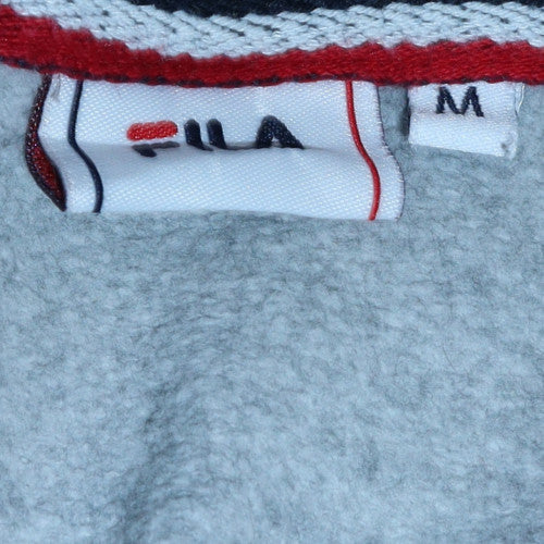 Mens UK Size M FILA Grey Pullover Hoodie