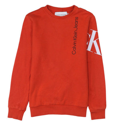 Mens UK Size S Calvin Klein Jeans Red Pullover Sweatshirt