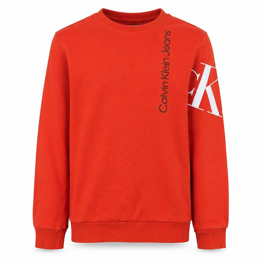 Mens UK Size S Calvin Klein Jeans Red Pullover Sweatshirt
