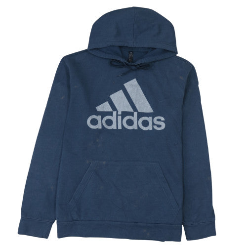 Mens UK Size L adidas Blue Pullover Hoodie