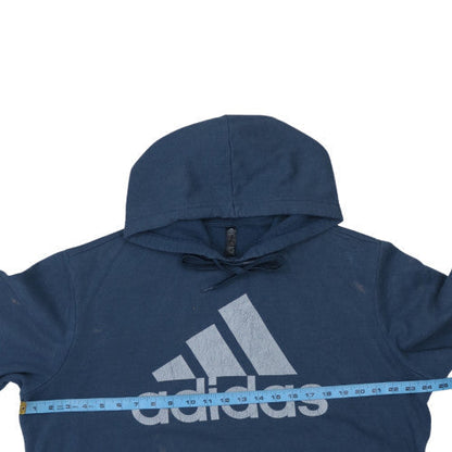 Mens UK Size L adidas Blue Pullover Hoodie