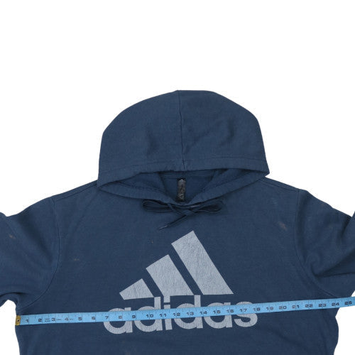 Mens UK Size L adidas Blue Pullover Hoodie
