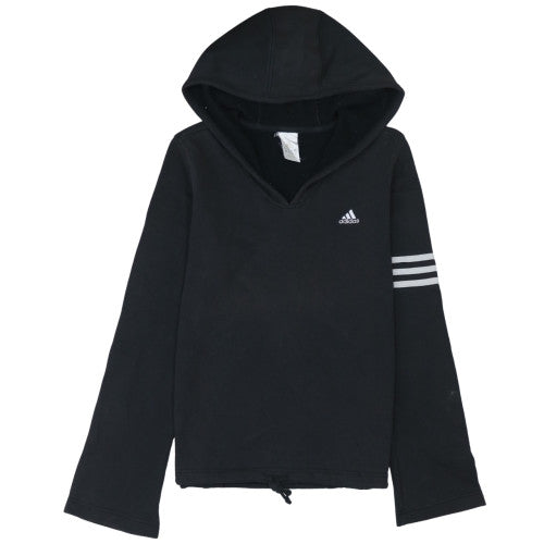 Womens UK Size 10 adidas Black Pullover Hoodie