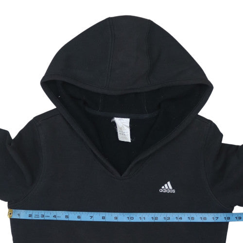 Womens UK Size 10 adidas Black Pullover Hoodie