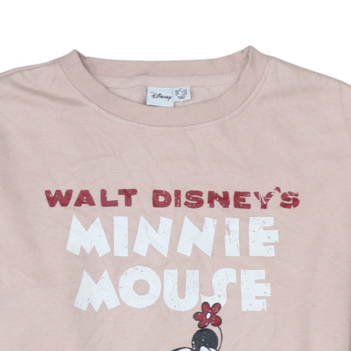Womens UK Size XS Disney Beige Pullover Sweatshirt