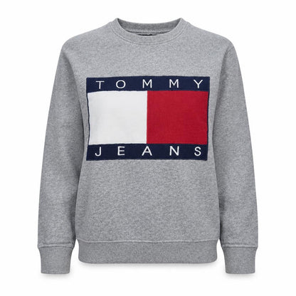 Womens UK Size S Tommy Hilfiger Grey Pullover Sweatshirt