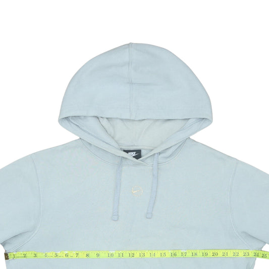 Womens UK Size M Nike Blue Pullover Hoodie