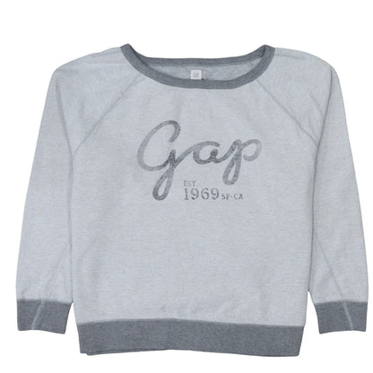 Womens UK Size M Gap Grey Pullover Sweatshirt