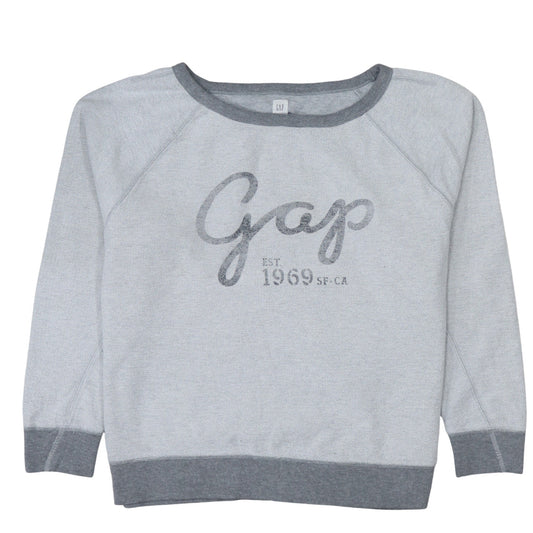 Womens UK Size M Gap Grey Pullover Sweatshirt
