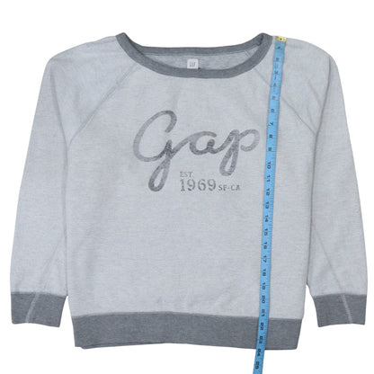 Womens UK Size M Gap Grey Pullover Sweatshirt