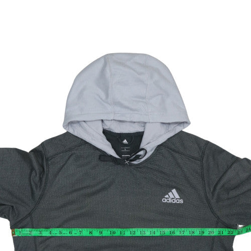 Mens UK Size L adidas Grey Pullover Hoodie