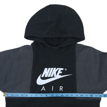 Nike Boys Black & Grey Pullover Hoodie XL (158-170cm) Fleece Logo Sweatshirt