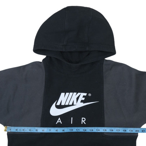 Nike Boys Black & Grey Pullover Hoodie XL (158-170cm) Fleece Logo Sweatshirt